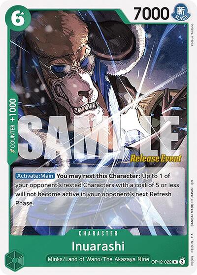 Inuarashi #OP12-022 Legacy of the Master Release Event Cards