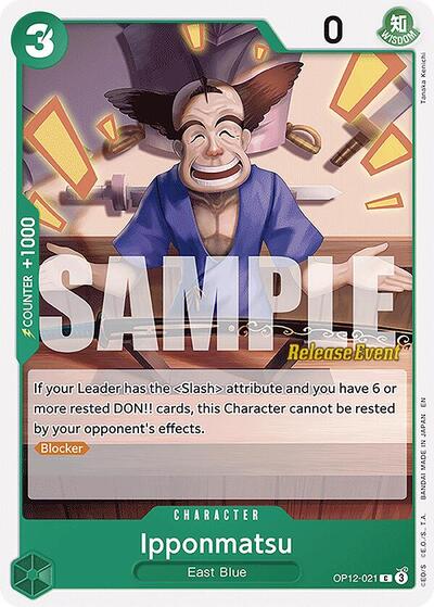 Ipponmatsu #OP12-021 Legacy of the Master Release Event Cards