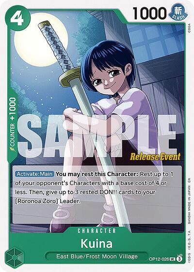 Kuina #OP12-026 Legacy of the Master Release Event Cards