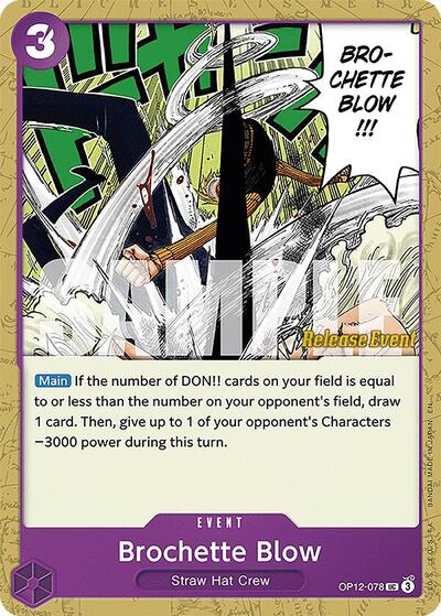 Brochette Blow #OP12-078 Legacy of the Master Release Event Cards