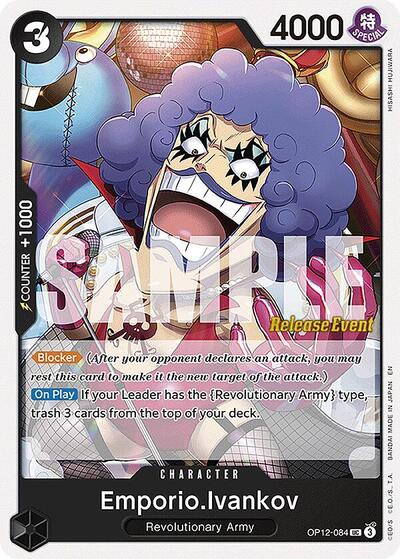 Emporio.Ivankov #OP12-084 Legacy of the Master Release Event Cards