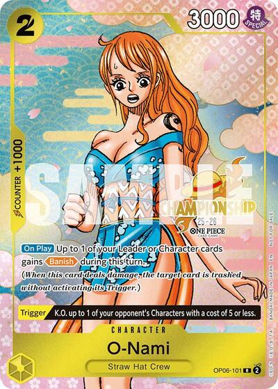O-Nami (CS 25-26 Event Pack) #OP06-101 One Piece Promotion Cards