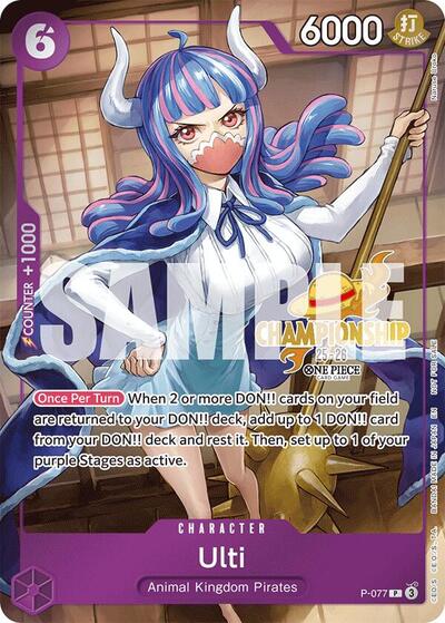 Ulti (CS 25-26 Event Pack) #P-077 One Piece Promotion Cards