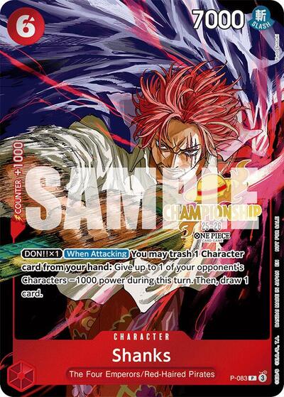 Shanks (CS 25-26 Event Pack) #P-083 One Piece Promotion Cards