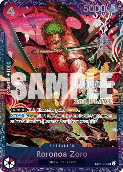 Roronoa Zoro (CS 25-26 2nd Place) #ST21-015 One Piece Promotion Cards