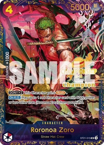 Roronoa Zoro (CS 25-26 1st Place) #ST21-015 One Piece Promotion Cards