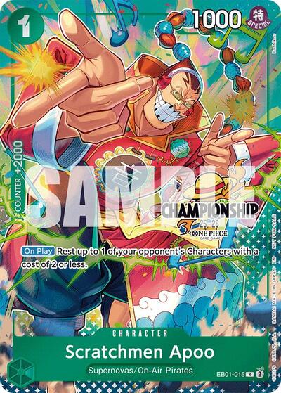 Scratchmen Apoo (CS 25-26 Celebration Pack) #EB01-015 One Piece Promotion Cards