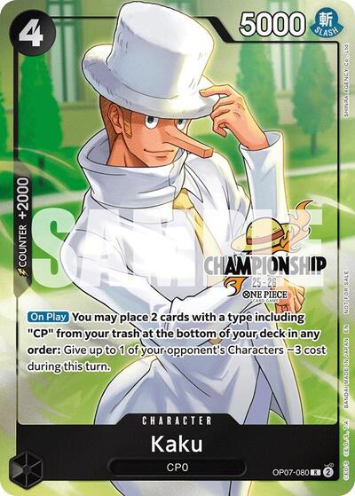 Kaku (CS 25-26 Celebration Pack) #OP07-080 One Piece Promotion Cards