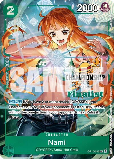 Nami (CS 25-26 Finalist Card Set 1) #OP10-033 One Piece Promotion Cards