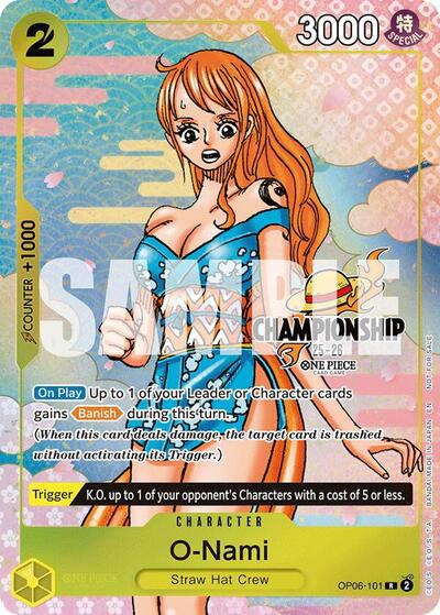 O-Nami (CS 25-26 Event Pack Finalist Ver.) #OP06-101 One Piece Promotion Cards