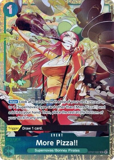More Pizza!! (Premium Card Collection -Best Selection Vol. 4-) #OP07-037 One Piece Promotion Cards