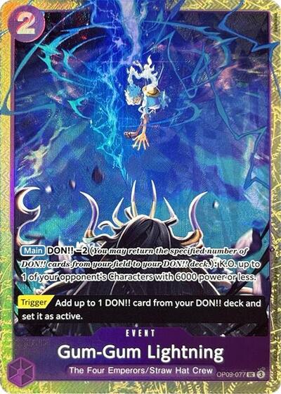 Gum-Gum Lightning (Premium Card Collection -Best Selection Vol. 4-) #OP09-077 One Piece Promotion Cards