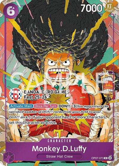 Monkey.D.Luffy (BANDAI Card Games Fest 25-26) #OP07-073 One Piece Promotion Cards