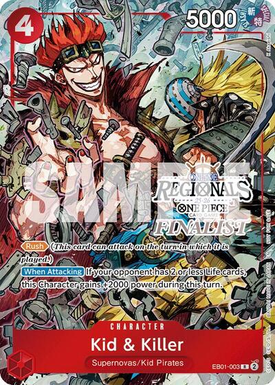 Kid & Killer (Online Regional Finalist Card Set 2025 Vol.2) #EB01-003 One Piece Promotion Cards