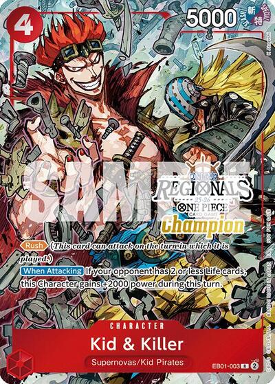 Kid & Killer (Online Regional Champion Card Set 2025 Vol.2) One Piece Promotion Cards
