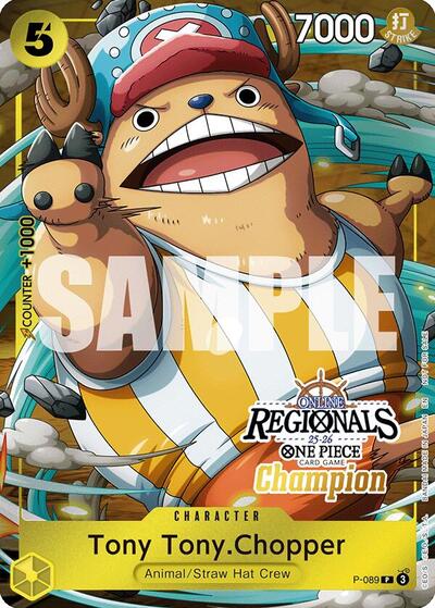 Tony Tony.Chopper (Online Regional Champion Card Set 2025 Vol.2) #P-089 One Piece Promotion Cards