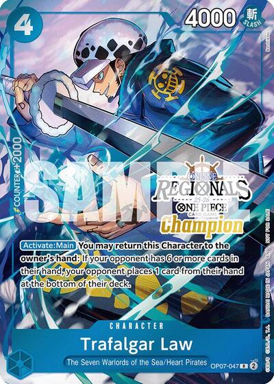 Trafalgar Law (Online Regional Champion Card Set 2025 Vol.2) #OP07-047 One Piece Promotion Cards