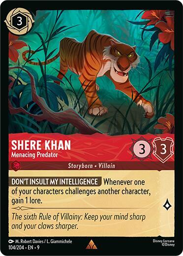 Shere Khan - Menacing Predator #104 Fabled
