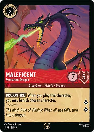 Maleficent - Monstrous Dragon (Store Championship Participant) #4 Disney Lorcana Promo Cards