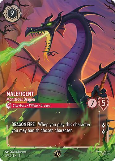 Maleficent - Monstrous Dragon (Store Championship) #5 Disney Lorcana Promo Cards