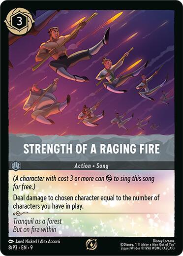 Strength of a Raging Fire #8 Disney Lorcana Promo Cards