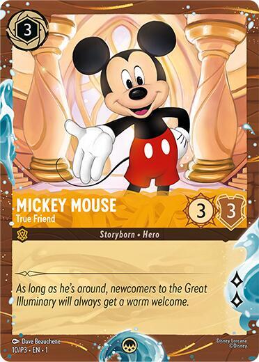 Mickey Mouse - True Friend (Disney Cruise Promo) #10 Disney Lorcana Promo Cards