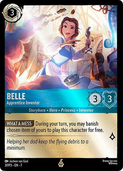 Belle - Apprentice Inventor #37 Disney Lorcana Promo Cards