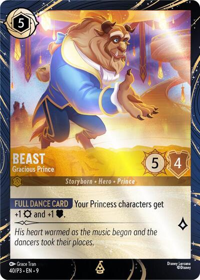 Beast - Gracious Prince #40 Disney Lorcana Promo Cards