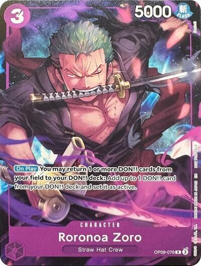 Roronoa Zoro (Welcome Pack Vol. 2) #OP09-076 One Piece Promotion Cards