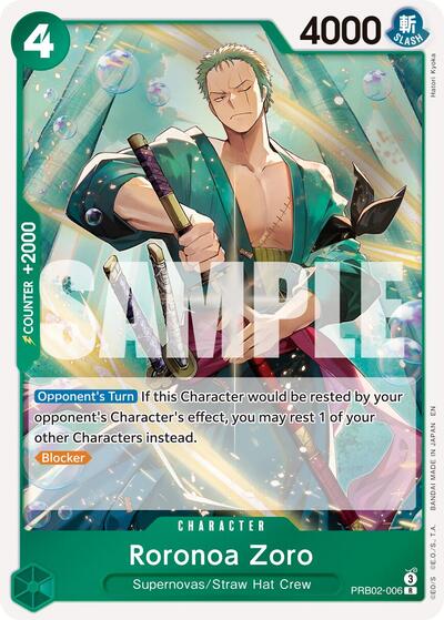 Roronoa Zoro #PRB02-006 Premium Booster -The Best- Vol. 2