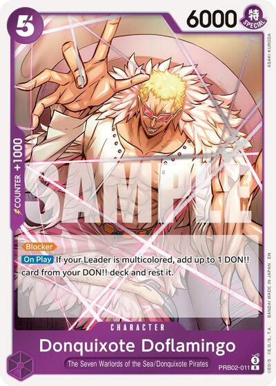 Donquixote Doflamingo #PRB02-011 Premium Booster -The Best- Vol. 2