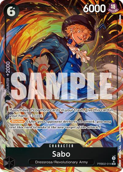 Sabo - PRB02-014 (Alternate Art) #PRB02-014 Premium Booster -The Best- Vol. 2
