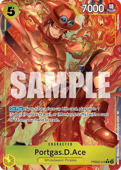 Portgas.D.Ace - PRB02-018 (Alternate Art) #PRB02-018 Premium Booster -The Best- Vol. 2