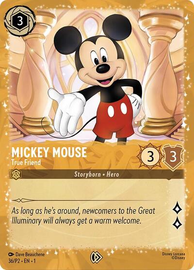Mickey Mouse - True Friend (Puzzle Promo) #36 Disney Lorcana Promo Cards