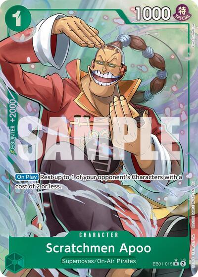 Scratchmen Apoo - EB01-015 (Alternate Art) #EB01-015 Premium Booster -The Best- Vol. 2
