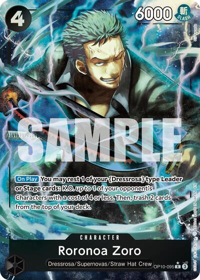 Roronoa Zoro - OP10-095 (Alternate Art) #OP10-095 Premium Booster -The Best- Vol. 2