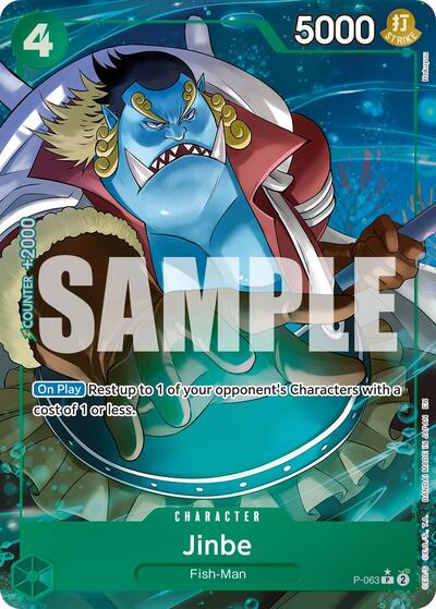 Jinbe - P-063 (Alternate Art) #P-063 Premium Booster -The Best- Vol. 2