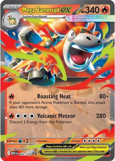 Mega Camerupt ex #22 Mega Evolution