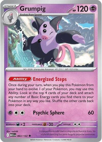 Grumpig #63 Mega Evolution