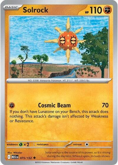 Solrock #75 Mega Evolution