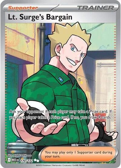 Lt. Surge's Bargain #170 Mega Evolution