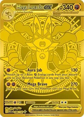 Mega Lucario ex #188 Mega Evolution
