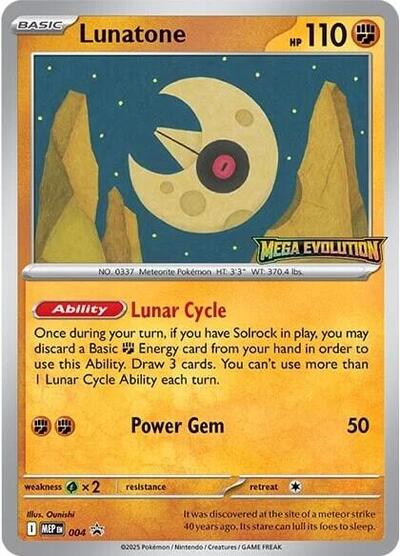 Lunatone #4 Mega Evolution Promo