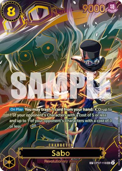Sabo - OP07-118 (SP) #OP07-118 Carrying On His Will