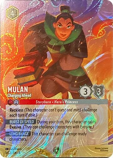 Mulan - Charging Ahead (Foil) #3 Disney Lorcana Promo Cards