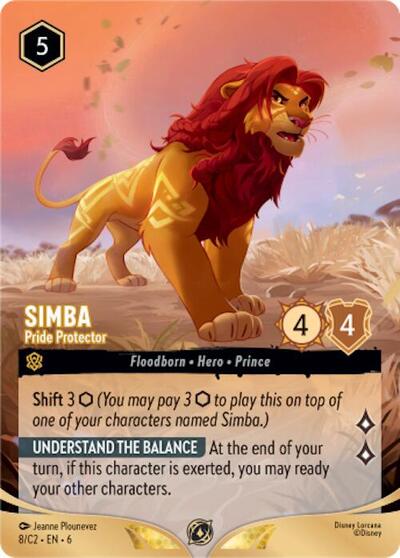 Simba - Pride Protector #8 Disney Lorcana Promo Cards