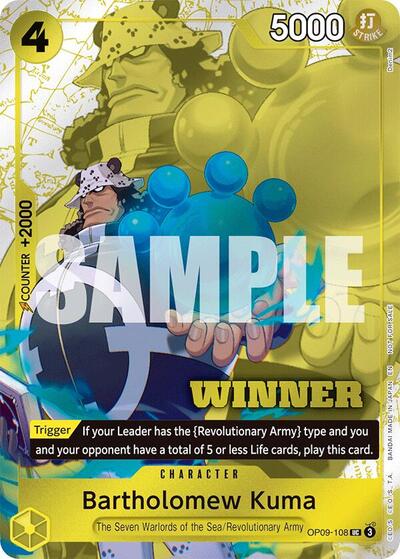 Bartholomew Kuma (Winner Pack 2025 Vol. 4) #OP09-108 One Piece Promotion Cards