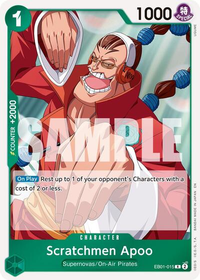 Scratchmen Apoo - EB01-015 (Reprint) #EB01-015 Premium Booster -The Best- Vol. 2