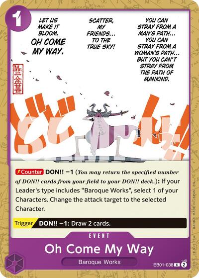 Oh Come My Way (Reprint) #EB01-038 Premium Booster -The Best- Vol. 2