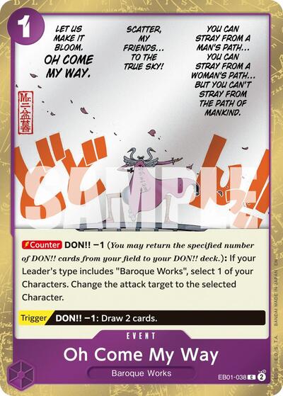 Oh Come My Way (Pirate Foil) #EB01-038 Premium Booster -The Best- Vol. 2